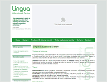 Tablet Screenshot of linguacentre.ro